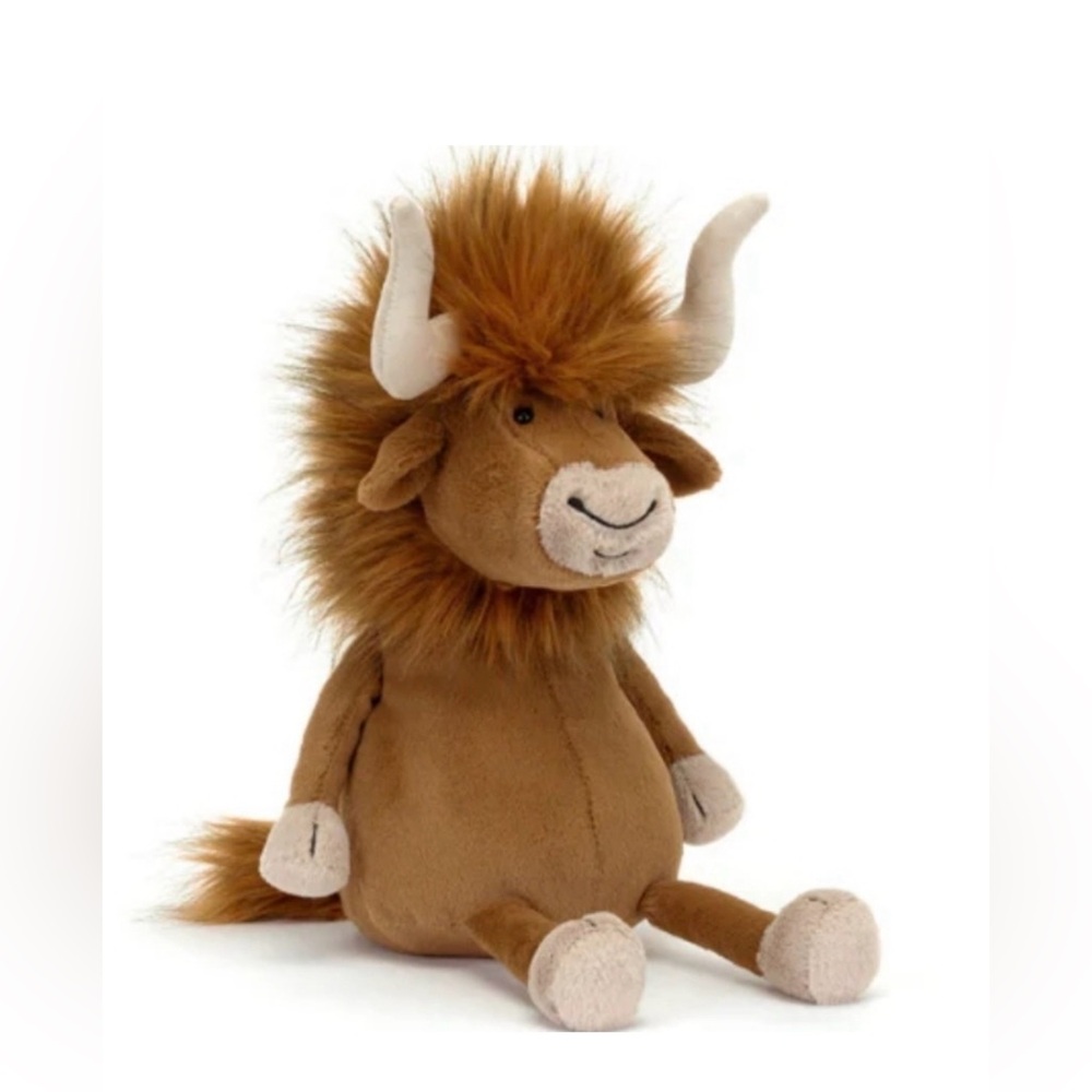Jellycat NWT Ramone Bull with dust bag & tag cover authentic